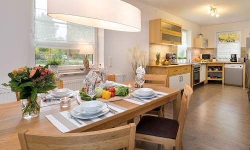 Essbereich Ferienhaus Zingst