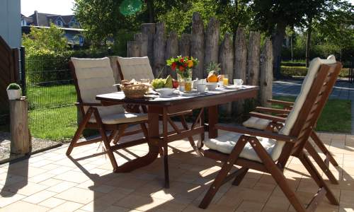 Terrasse Ferienhaus Zingst