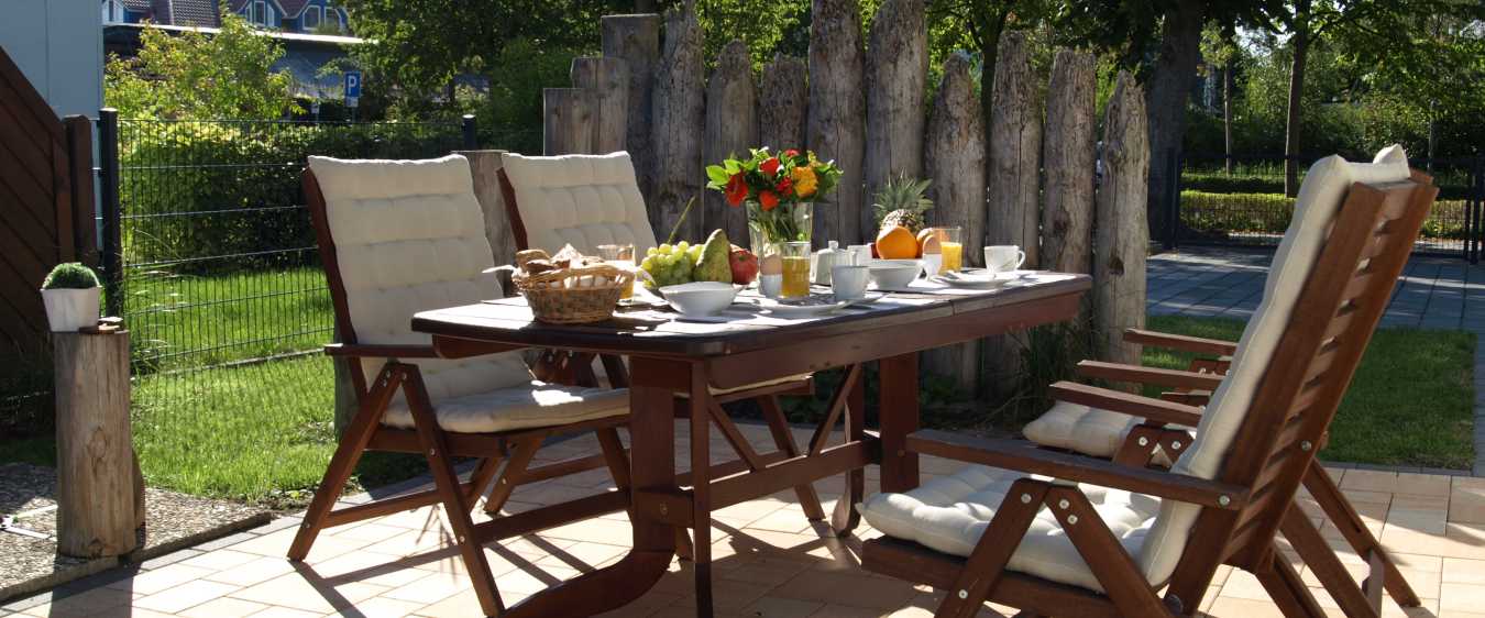 Terrasse Ferienhaus Zingst